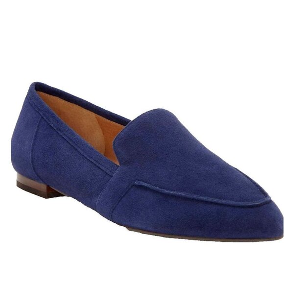Corso Como Women's Jatiba Loafer Flat Blue suede size 11 Pointy toe - Picture 1 of 14